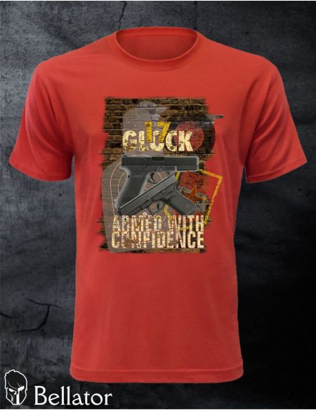 T-shirt Glock 17 L red