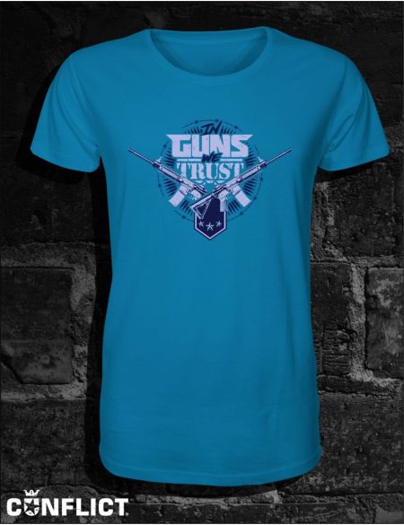 T-shirt In Guns We Trust S blue