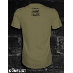 Support Locals 3XL khaki t-shirt