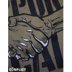Support Locals 3XL khaki t-shirt