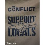 Support Locals 3XL khaki t-shirt
