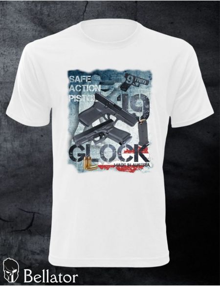 T-shirt Glock 19 M white