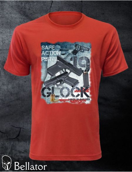 T-shirt Glock 19 L red