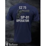 T-shirt CZ 75 SP-01 operator S dark blue