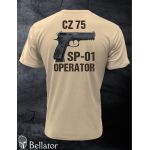 T-shirt CZ 75 SP-01 operator XL desert