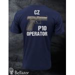 T-shirt CZ P10 operator L dark blue