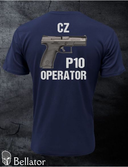 T-shirt CZ P10 operator L dark blue