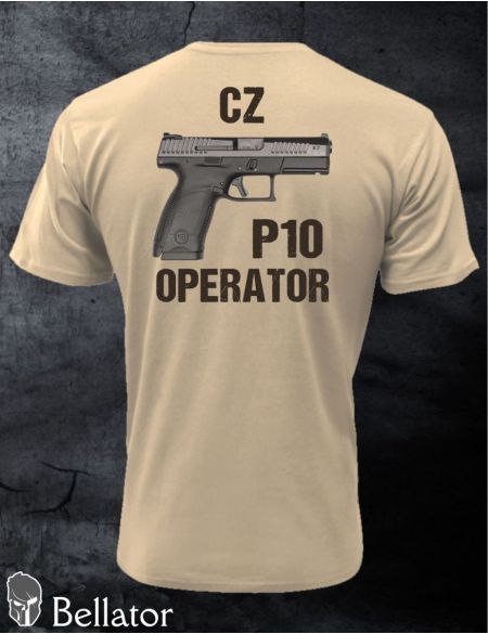 T-shirt CZ P10 operator L desert