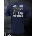 T-shirt Walther PPQ operator S dark blue