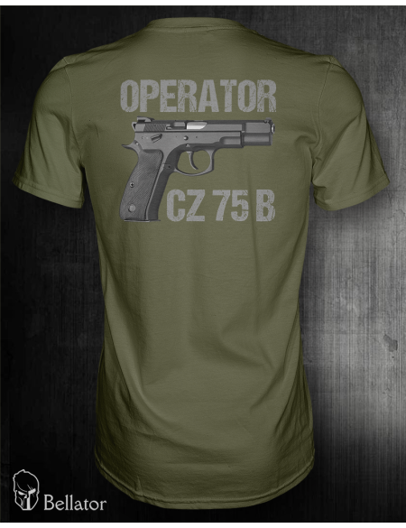 T-shirt CZ 75 B Omega operator XL Olive