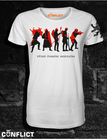 T-shirt The development of the Czech fighter black