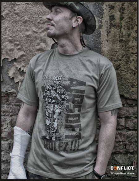 T-shirt Airsoft rulez black