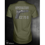 T-shirt CZ 75 B Omega operator S Olive
