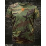 Masked T-shirt Czech lion orange M