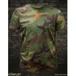 Camouflage T-shirt Czech lion orange 
