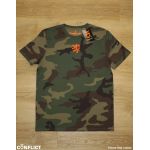 Camouflage T-shirt Czech lion orange 