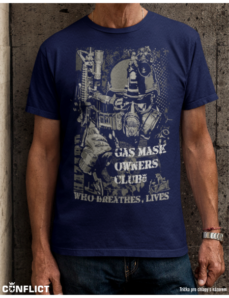 T-shirt face mask Navy