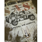 T-shirt SAS old school olive XL