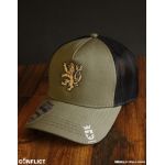 Hat with a lion mesh Conflict Olive