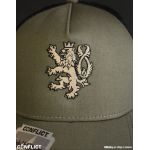 Hat with a lion mesh Conflict Olive