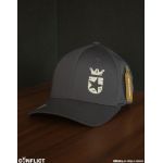 Flexfit Cap with lion print 6 panel - Graphite S/M