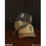Flexfit Cap with lion print 6 panel - Graphite S/M