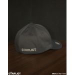 Flexfit Cap with lion print 6 panel - Graphite S/M