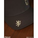 Flexfit Cap with lion print 6 panel - Graphite S/M