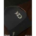 Flexfit Cap with lion print 6 panel - Graphite S/M