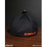 Flexfit Cap with Conflict logo 5panel - Black/Orange S/M