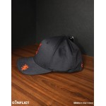 Flexfit Cap with Conflict logo 5panel - Black/Orange L/XL