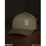 Flexfit Cap with lion shield 6 panel - olive S/M