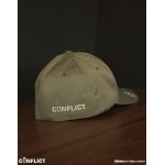 Flexfit Cap with lion shield 6 panel - olive S/M