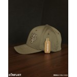 Flexfit Cap with lion shield 6 panel - olive